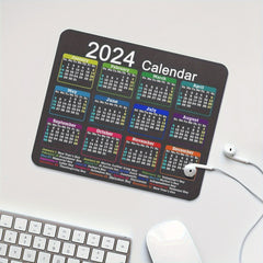Mouse Pad Calendar Non-slip Rubber Base Waterproof Mouse Pad
