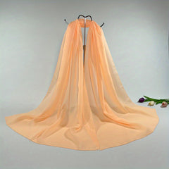 Solid Chiffon Scarf Casual Breathable Shawl Women Head Wrap