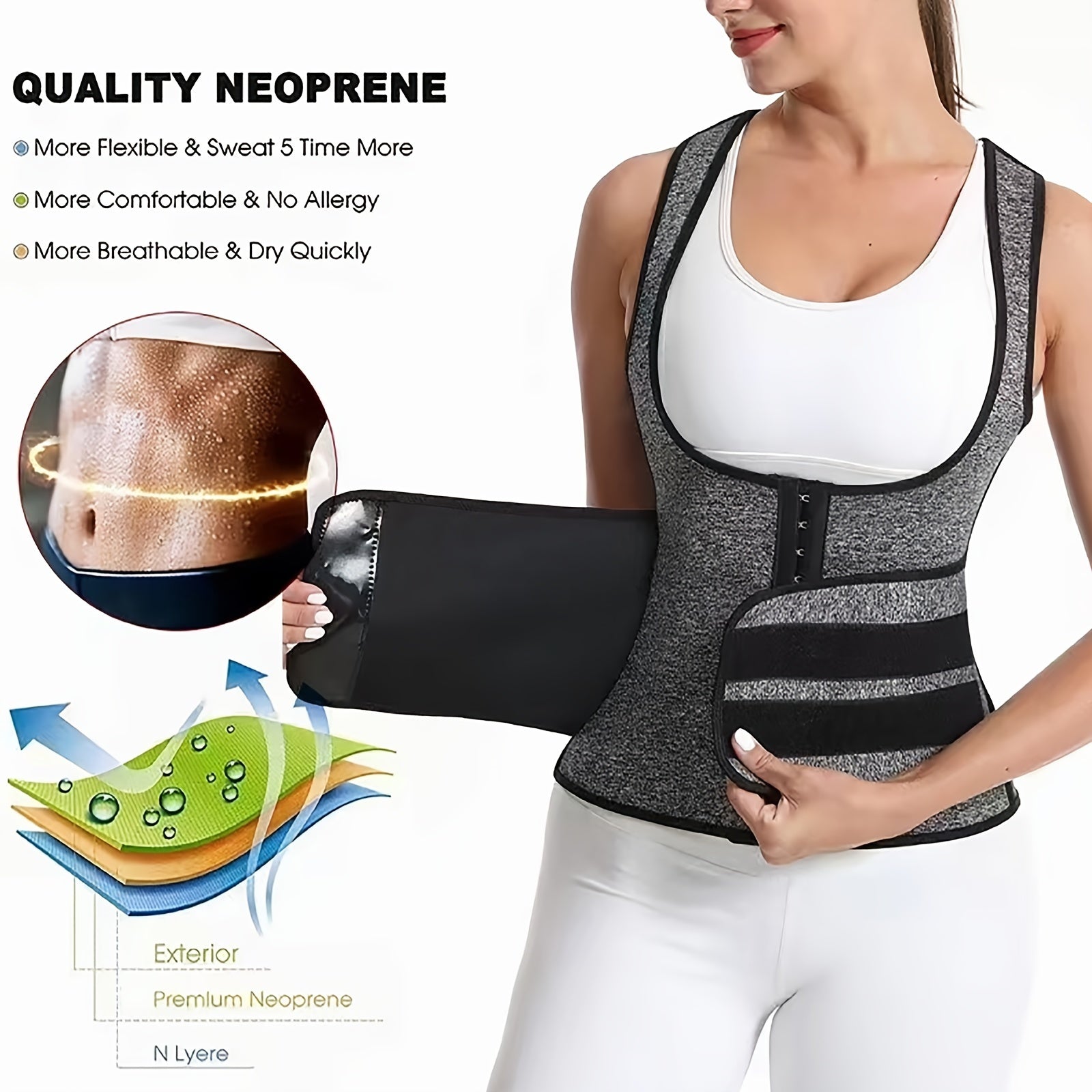 Women's Sweat Sauna Waist Trainer Tummy Control Shapewear