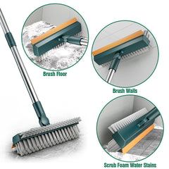 3-in-1 Floor Scrub Brush for Wall and Floors