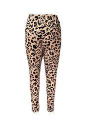 Leopard Print Lounge Set Long Sleeve Top & Pants Women's Loungewear