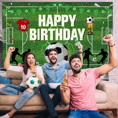 Soccer Ball Party Banner Soccer Birthday Decorations