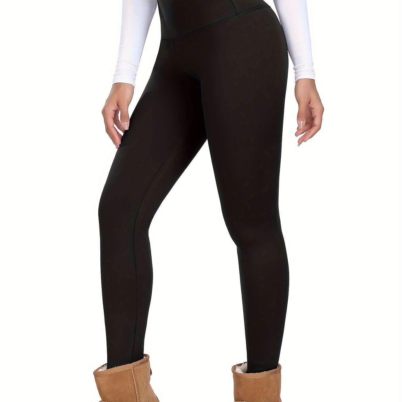 High Waist Solid Stretchy Yoga Pants for Women