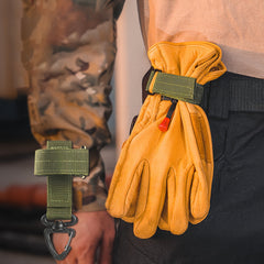 2pcs Glove Storage Strap with Metal Clip for Mountaineers