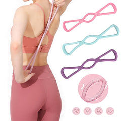 Adjustable Yoga Resistance Bands Elastic Stretch Belt For Home Gym