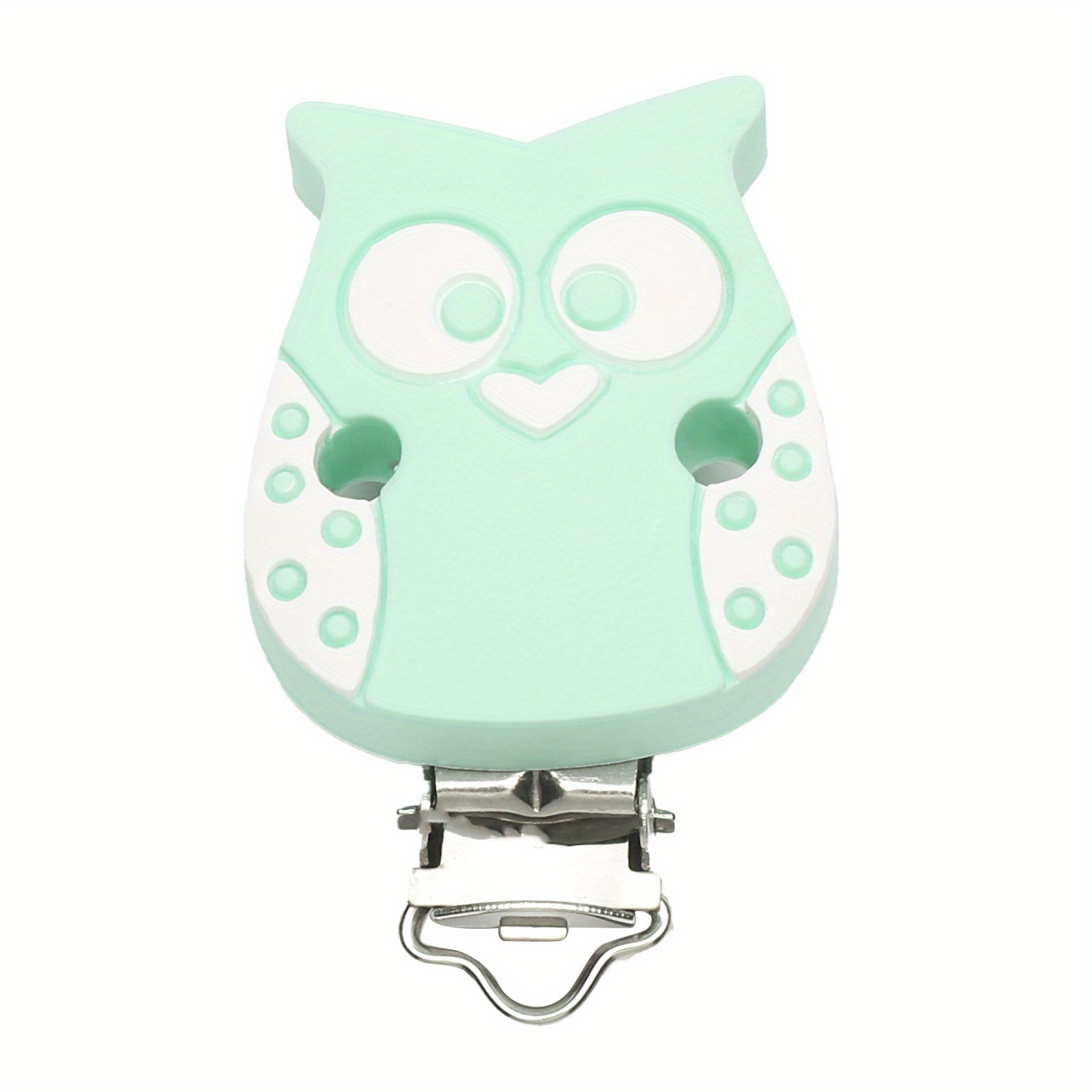 Silicone Owl Pacifier Clip for Babies 0-24 Months
