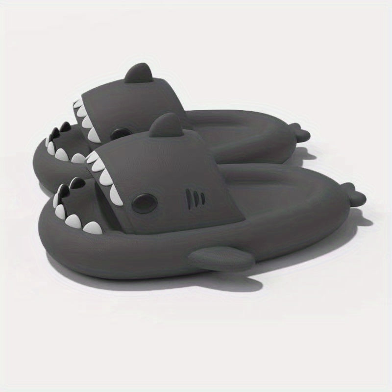 Men's Lightweight Shark Slippers Open Toe Home Shoes