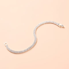 Rhinestone Alloy Bracelet Zircon Banquet Dress Accessory