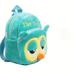 Cartoon Owl Plush Backpack School Bag