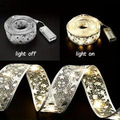 Christmas Ribbon LED String Lights Christmas Decorations