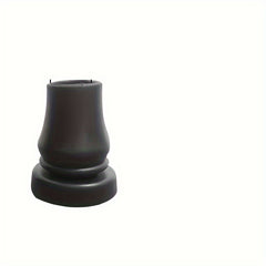 2pcs Cane Foot Pad Non-slip Leather Cover for Mountaineering Stick