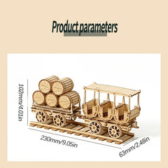 3D Wooden Puzzle Red Wine Transporter