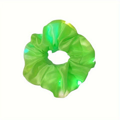 LED Luminous Hair Bands Scrunchies Women Headwear Hair Rope Wrist Band