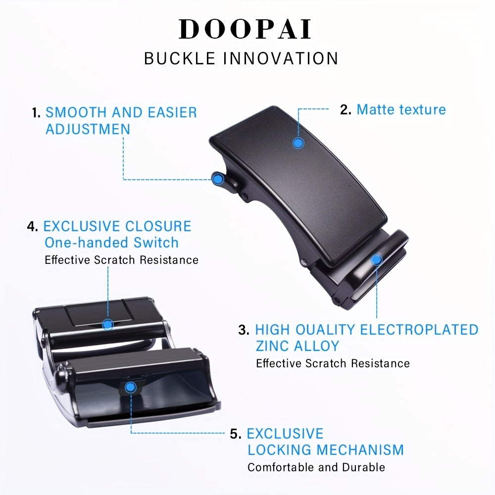 DOOPAI Ratchet Belts Men's Belt Leather 1 7 62 20 In Gift Set Box