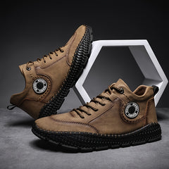 Men's Ankle Boots Casual Rubber Sole Walking Sneakers