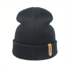 Unisex Casual Beanie Hat Winter Outdoor Thick Warm Knitted Hedging Hats
