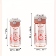550ml 650ml Leakproof Water Bottle Plastic Straw Cup for Outdoor Fitness Travel
