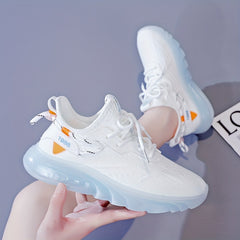 Women's Non-Slip Breathable Running Shoes - Comfortable Lace Up Sneakers