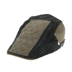 British Retro Plaid Peaked Cap Spring Summer Hat