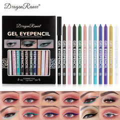 Colorful Eyeliner Pen Pearly Eyeshadow Pencil Gel Green Smudge Proof