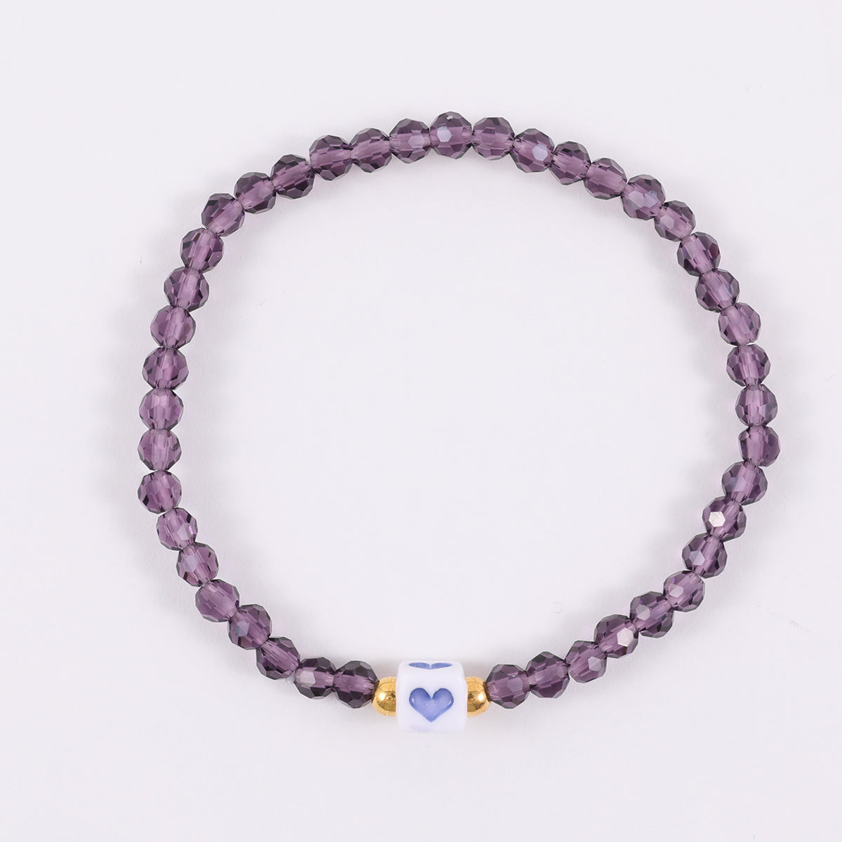 Kids Stained Glass Beads Bracelet for Everyday Wear and Party