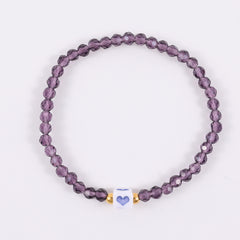 Kids Stained Glass Beads Bracelet for Everyday Wear and Party