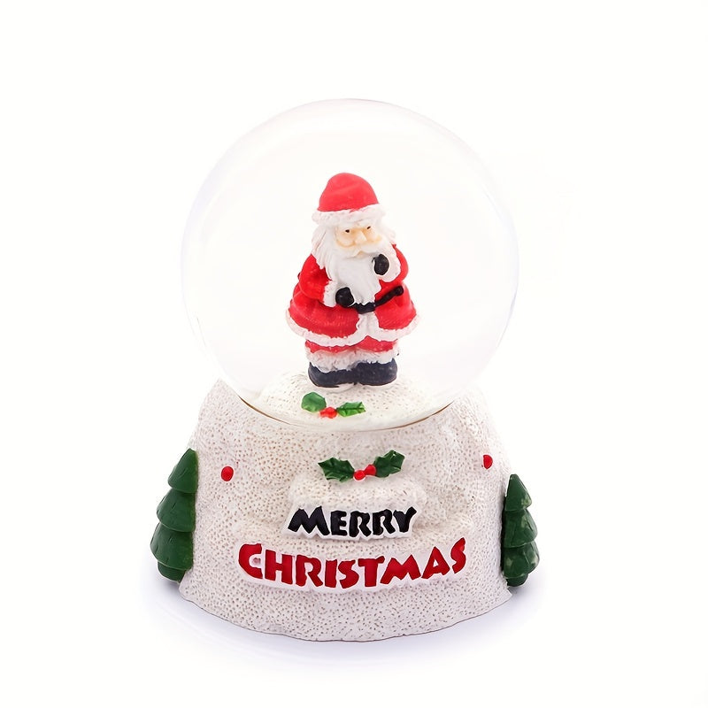 Christmas Santa Claus Crystal Ball Desktop Decoration Resin Glass Ball
