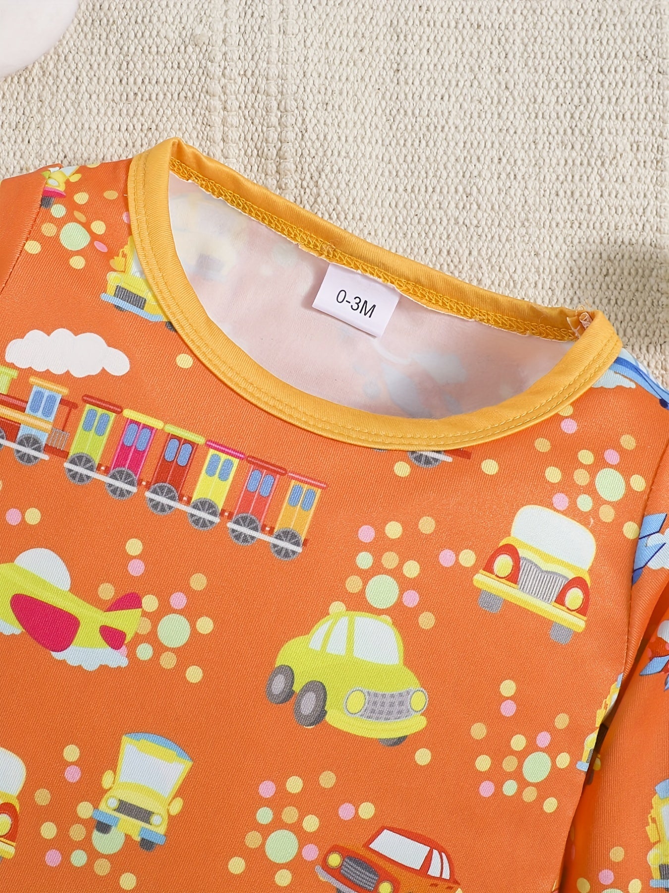 Cartoon Long Sleeve Bodysuit for Baby Boys and Girls