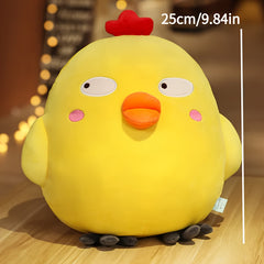 Yellow Chicken Plush Toy Stuffed Doll Cartoon Pillow Children's Gift