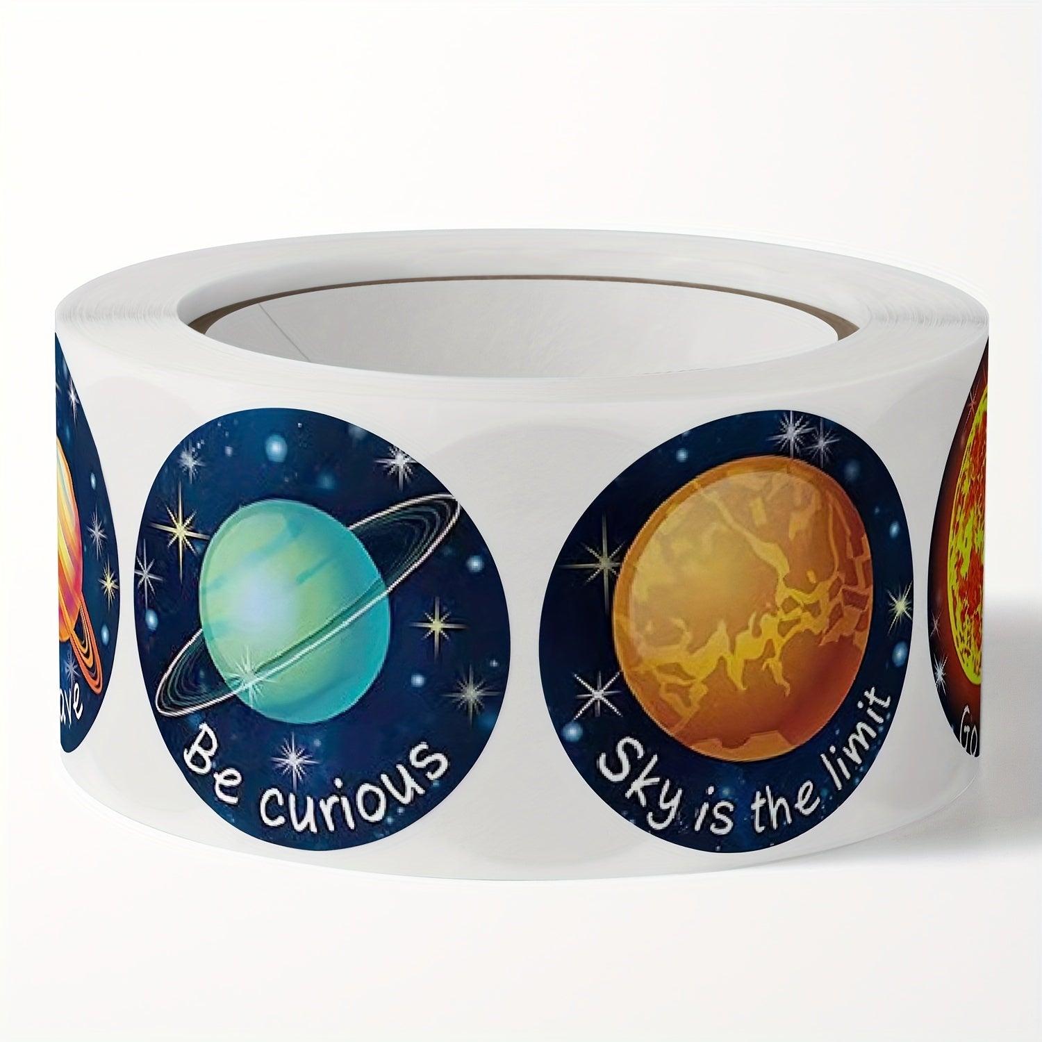 500pcs Planet Animal Thank You Self-adhesive Sticker