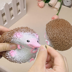 Fox Themed Squeeze Toy Pink Accents Realistic Cartoon Animal TPR Material