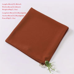Tulip Tassel Decor Square Scarf for Women