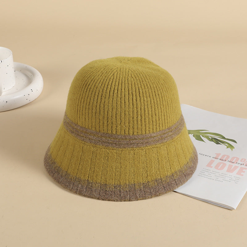 Multicolor Wool Bucket Hat Unisex Valentines Gift