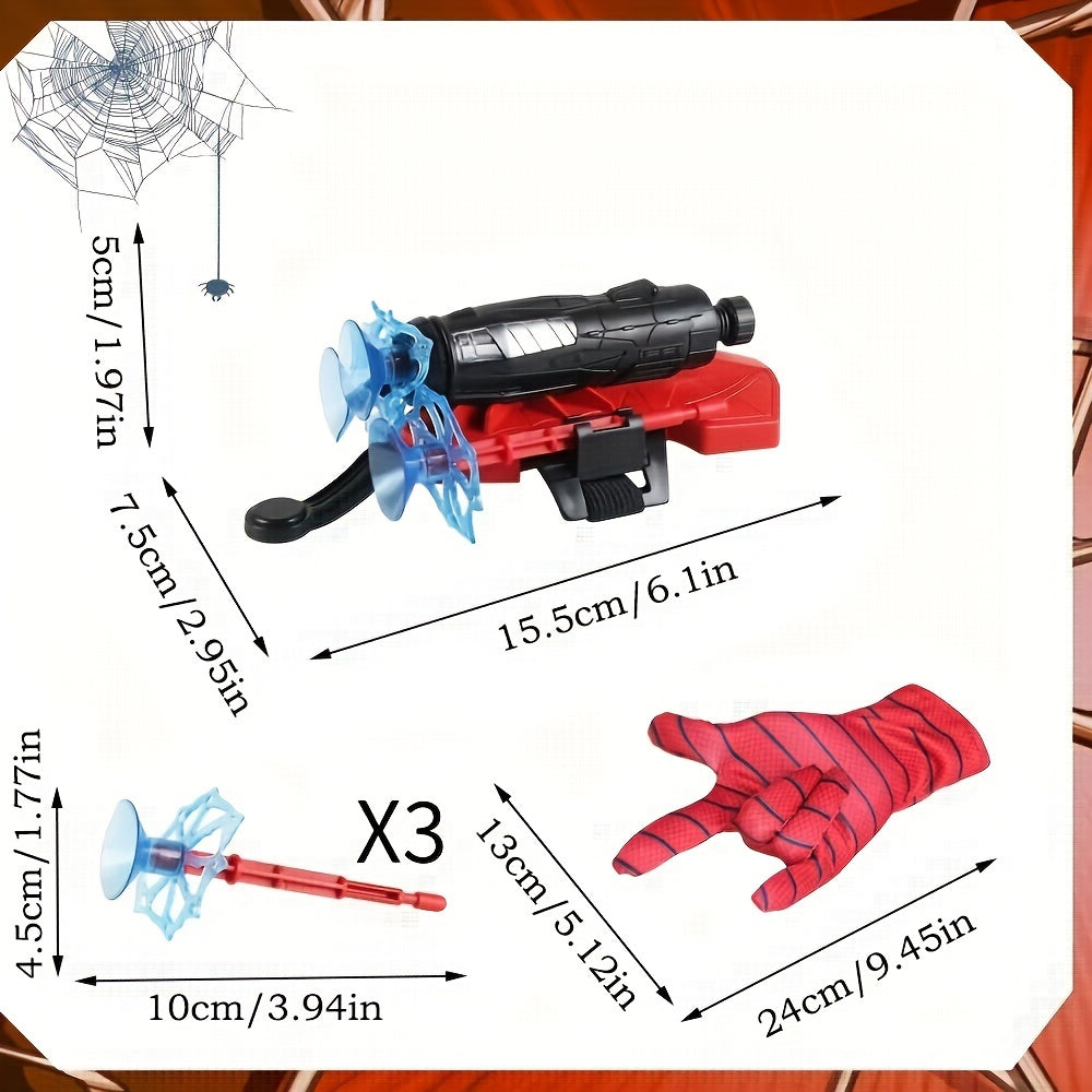 Spider Web Wrist Guard Shooting Suit Soft Bullet Launcher Bracelet