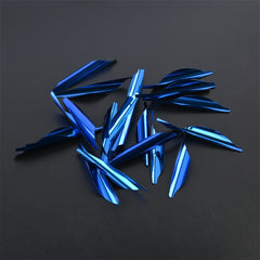 50pcs 4 57 Cm Spiral Feather DIY Spiral Feather Competitive Bow Feather