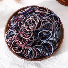 100pcs Colorful Candy Elastic Hair Ties for Girls