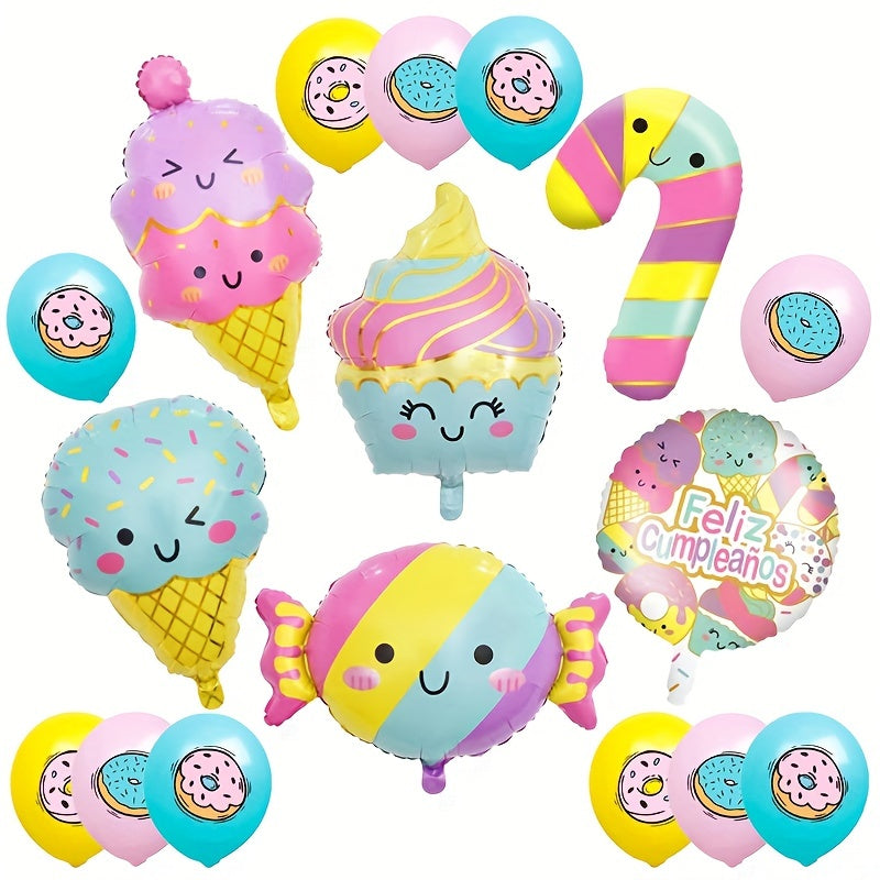 Candy Dessert Balloon Summer Party Decoration Ice Cream Balloon