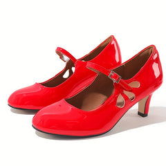 Women's Hollow Out Pumps Ankle Strap Shoes