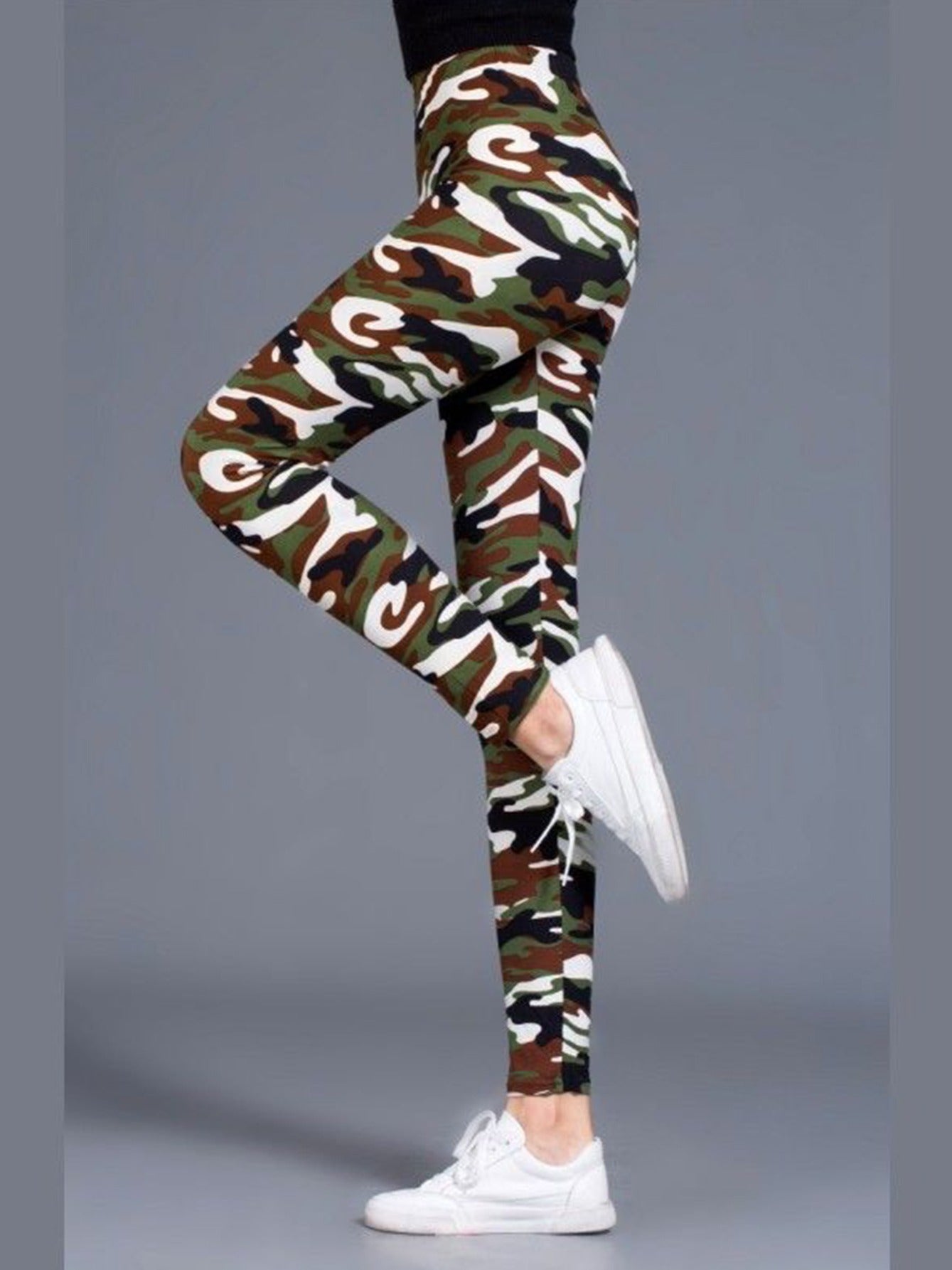 Women's Camo Print High Stretch Fitness Leggings