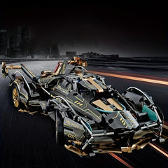 14 Supercar Building Blocks Model High Tech Racing Car Kit
