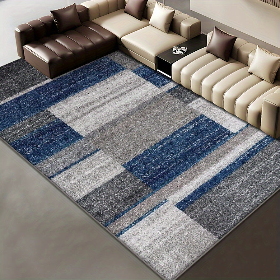 Large Flower Area Rug Abstract Carpet Easy to Maintain