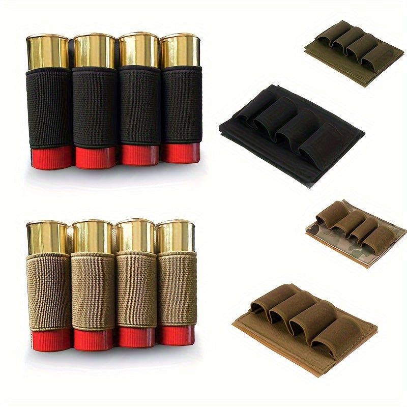 2pcs Ammo Storage Hook And Loop 4-hole Shell Holder
