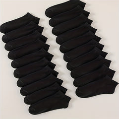 20 Pairs Low Cut Ankle Socks Women's Stockings & Hosiery