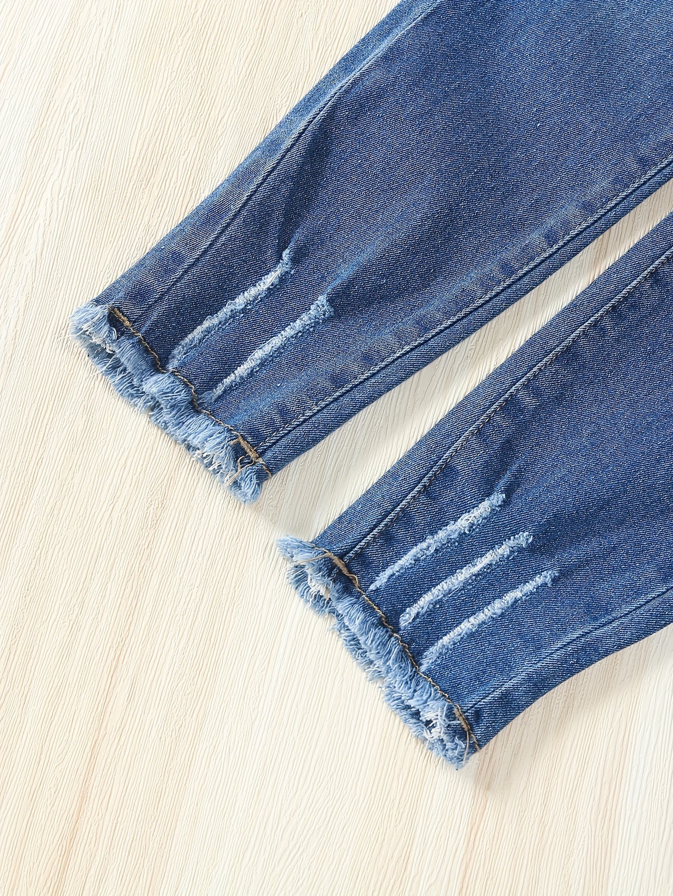 Girls Slim Fit Denim Pants with Pocket