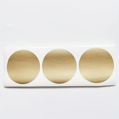100pcs Golden Scratch Off Stickers DIY Games & Cards 1.97 Diameter