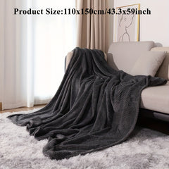 Winter Warm Fleece Throw Blanket Soft Warm Throw Blanket for Bed Couch