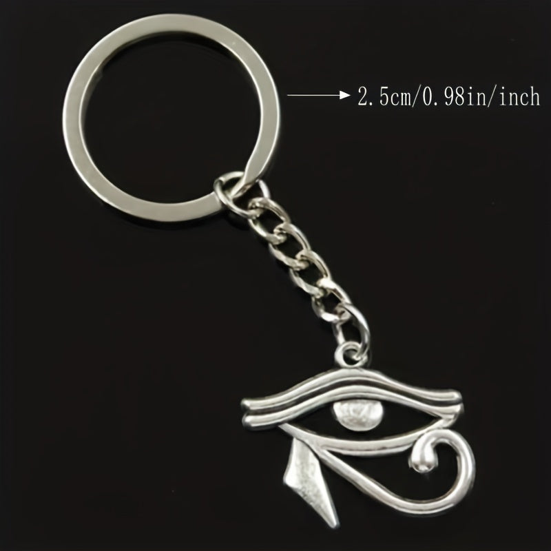 Vintage Egypt Eye Of Horus Keychain Men Gothic Pendant Key Chains