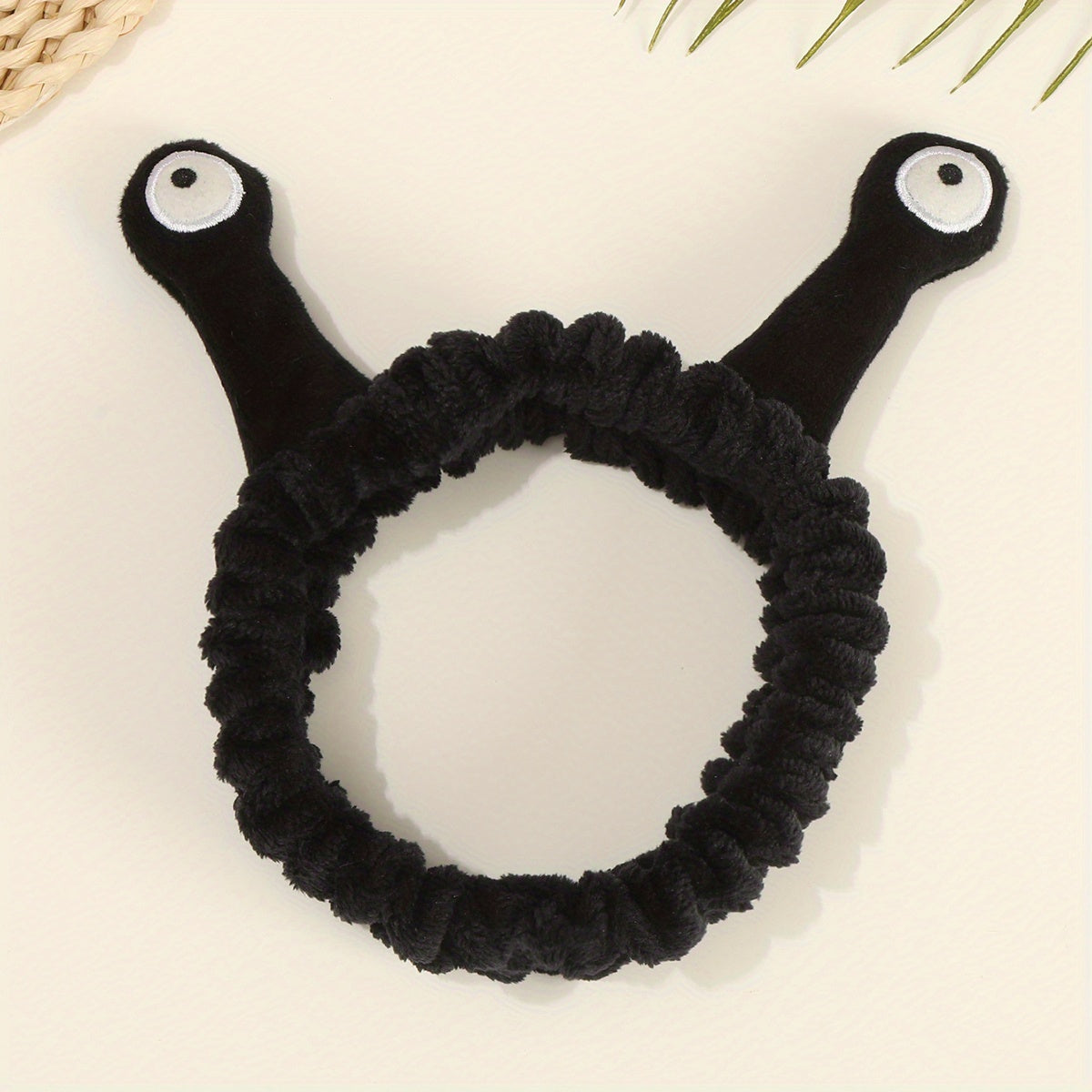 Cartoon Snail Eyes Headband for Women Girls Plush Headdress