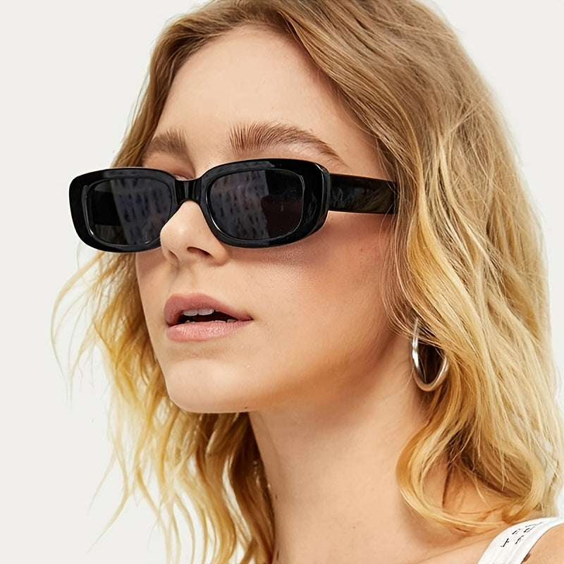 Classic Square Sunglasses Vintage Travel Small Rectangle Sun Glasses