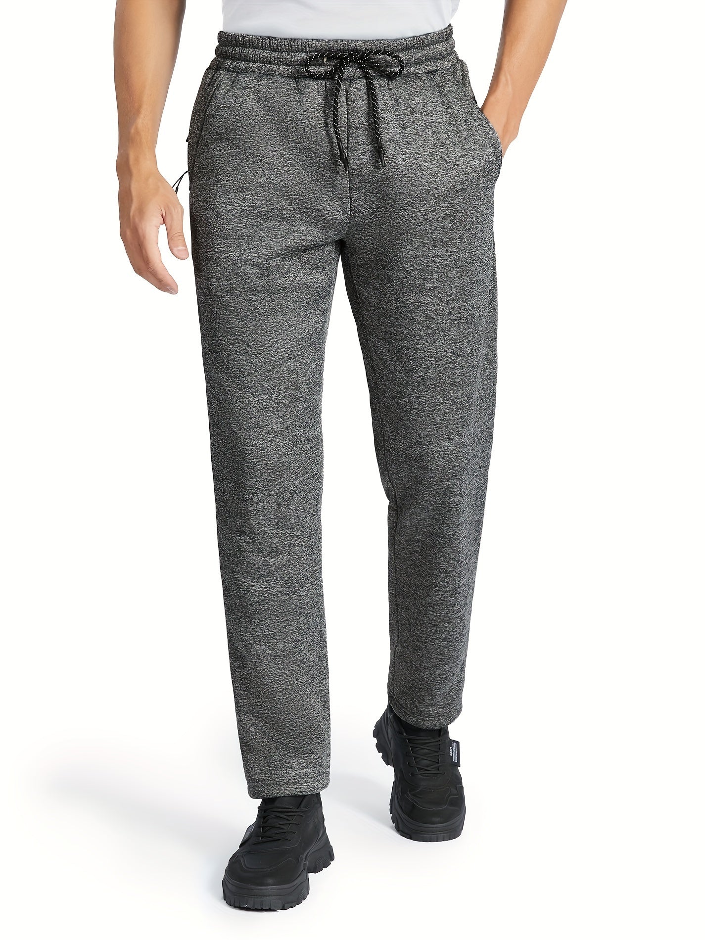 Men's Plush Thick Warm Pants for Autumn and Winter